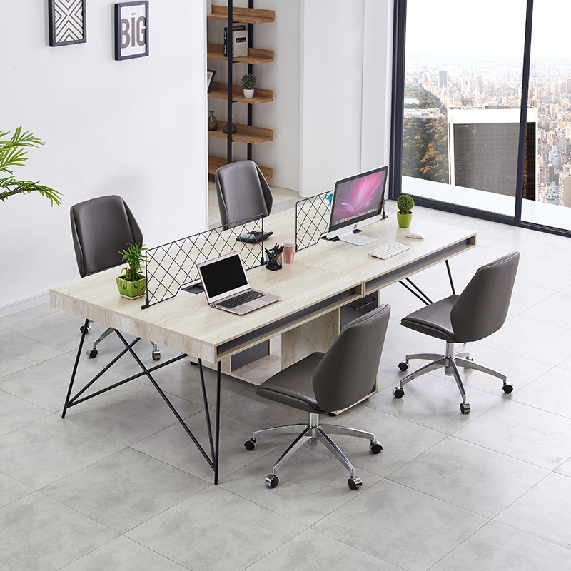 現(xiàn)代簡(jiǎn)約辦公桌四人位