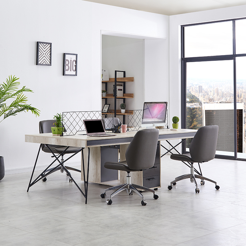 現(xiàn)代簡(jiǎn)約辦公桌四人位