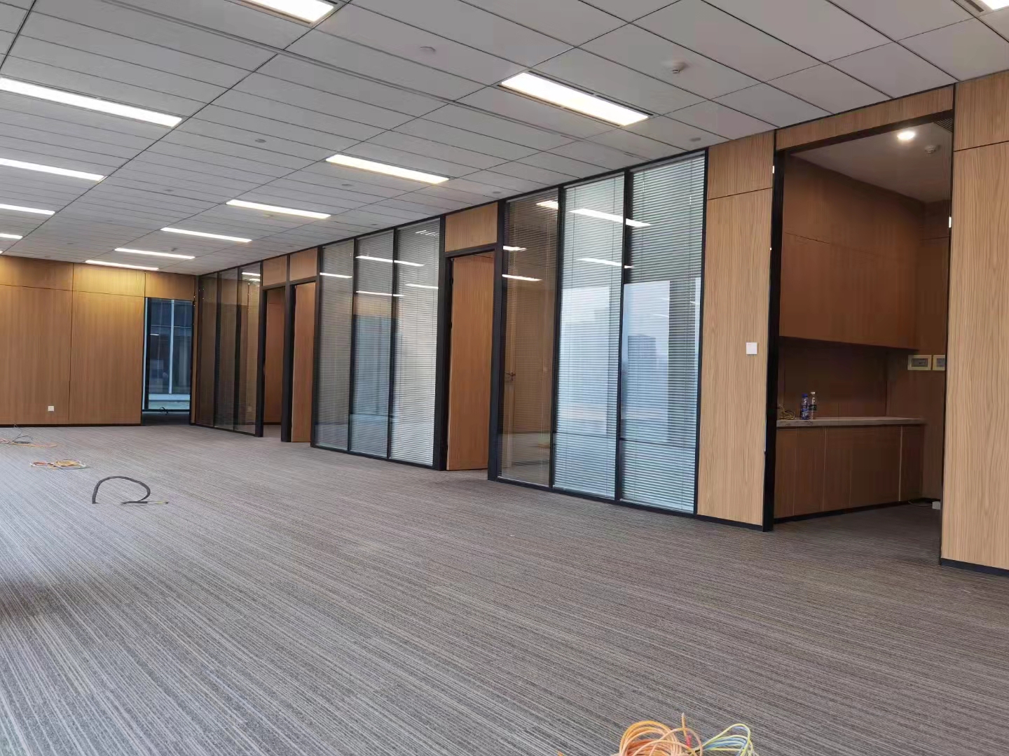 玻璃隔斷墻 百葉玻璃墻 