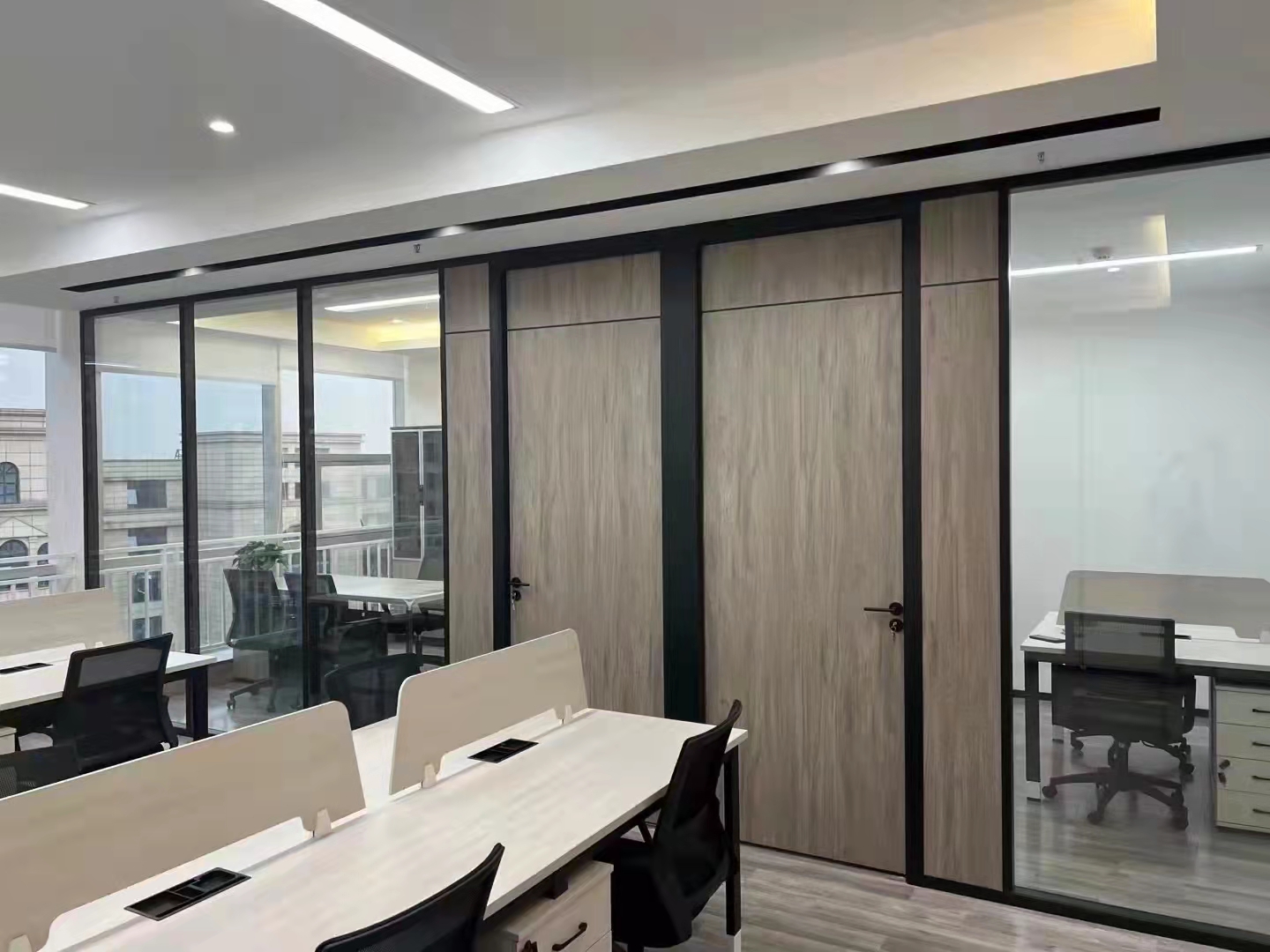 玻璃隔斷墻 百葉玻璃墻 