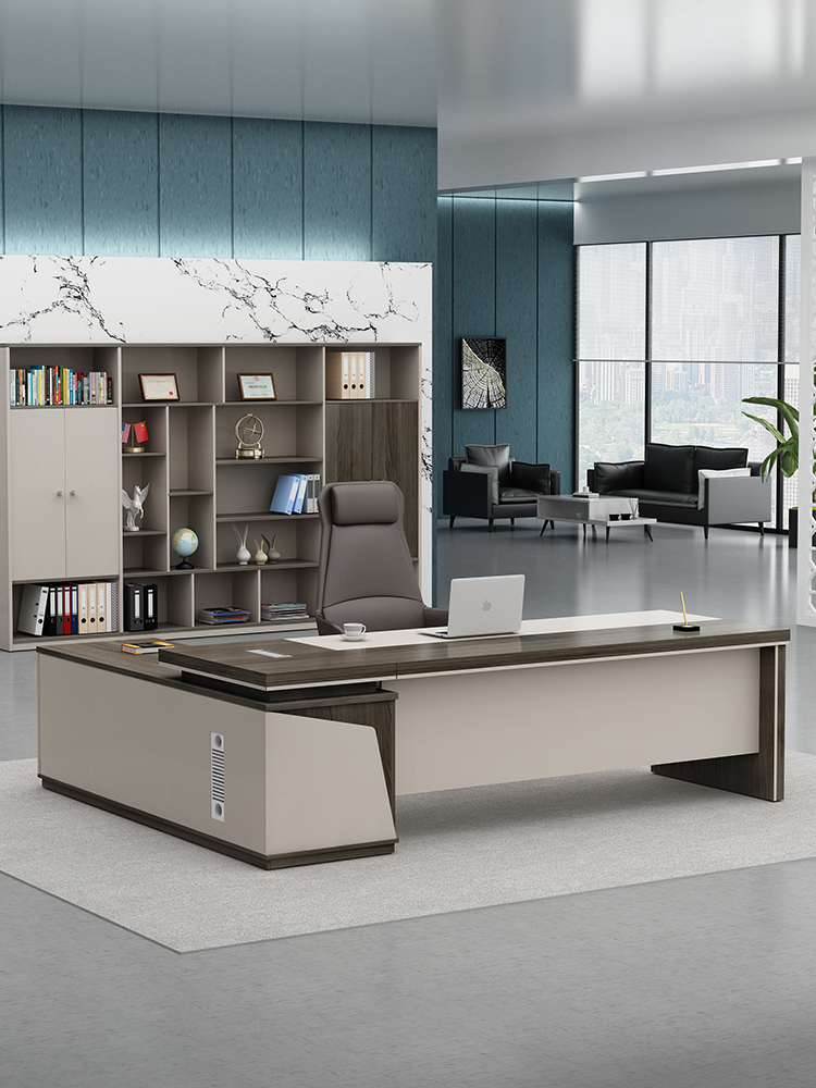 現(xiàn)代***辦公班臺桌老板辦公桌椅組合
