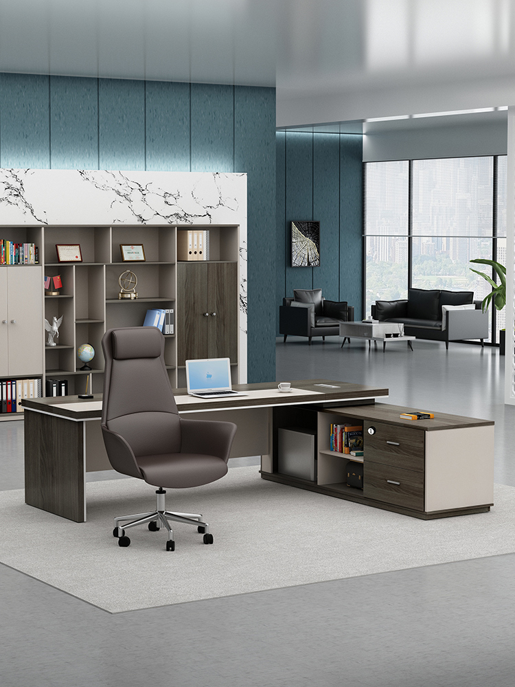 現(xiàn)代***辦公班臺桌老板辦公桌椅組合