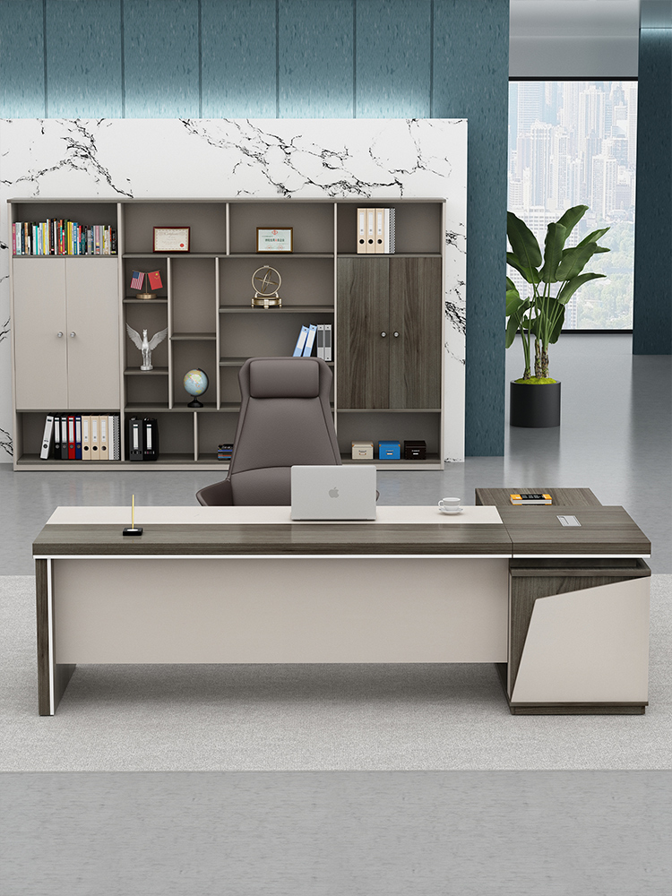 現(xiàn)代***辦公班臺桌老板辦公桌椅組合
